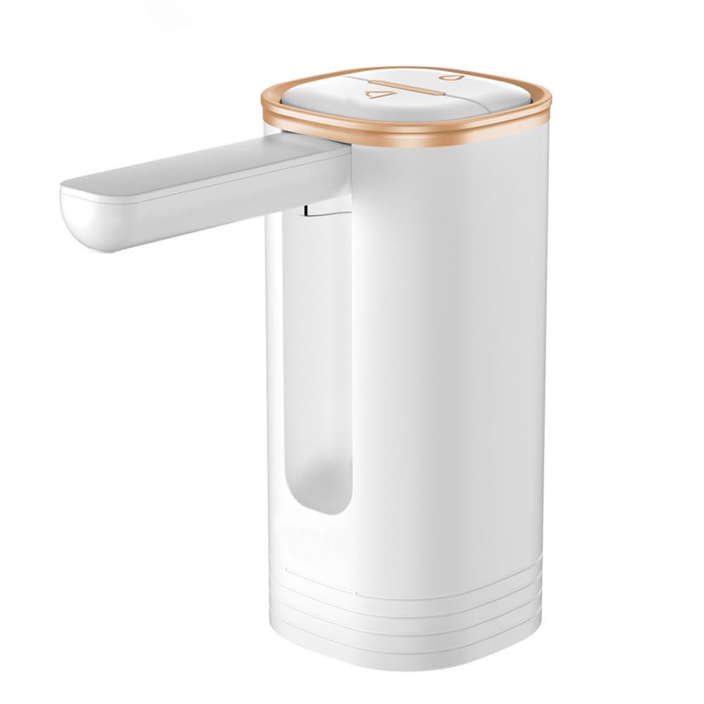 Dongker Gold Water Dispenser Pump,Foldable Spout Electric Drinking Water Pump Usb Charging For Camping Essentials Kitchen Office Picnic Hiking