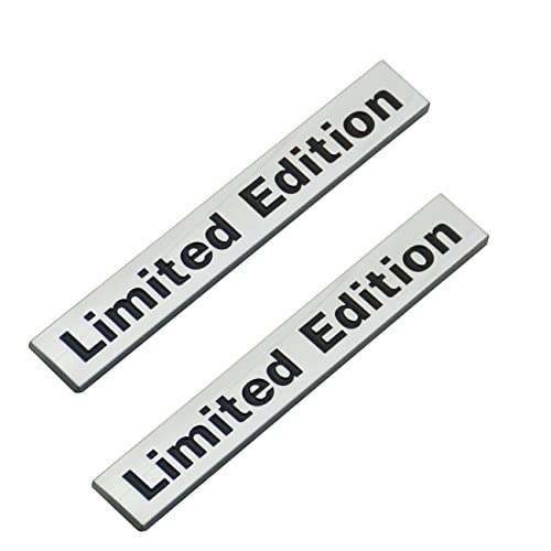 Image of 2X Limited Edition Sport Car Trunk Rear Emblem Door Fender Tailgate Nameplate Fit for Universal Car Truck (Chrome Black)