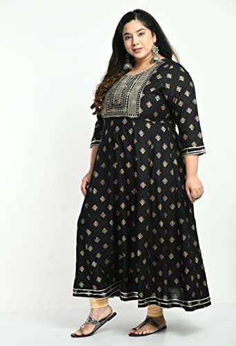 Image of AnjuShree Choice Women Plus Size Anarkali Kurti