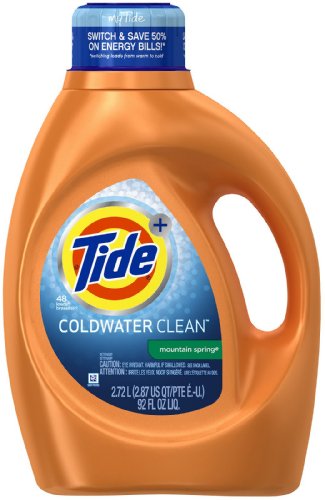 Tide + coldwater clean detergent mountain Spring - 48 loads (037000874188)