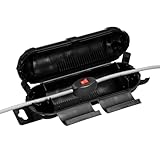 QUARKZMAN Boîtier De Protection Extrieur Pour Cble D'Extension, Boîte De Connexion lectrique tanche IP55 ABS Noir Pour Prise, De Nol, 230 x 67.5 x 67.5mm