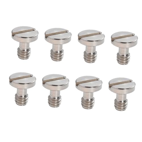 DOITOOL Vite Treppiede 1/4 Pollice 8 Pezzi Per Piastra Sgancio Rapido Fotocamera Compatibile Per Accessori Fotografia e Supporti Professionali