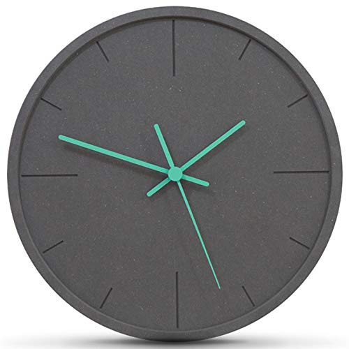 Horloge murale bleu sarcelle au design minimaliste chic signée Stephanie Imports