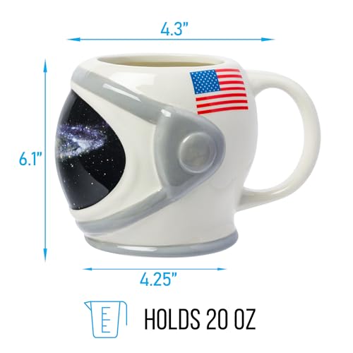 Taza cerámica con casco astronauta NASA 22 oz miniatura 3