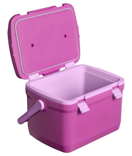 Image of Stanley Adventure Outdoor Cooler 16 qt | Heavy Duty Outdoor Camping Cooler with Easy Carry Top Handle | BPA-Free | Dark Blossom