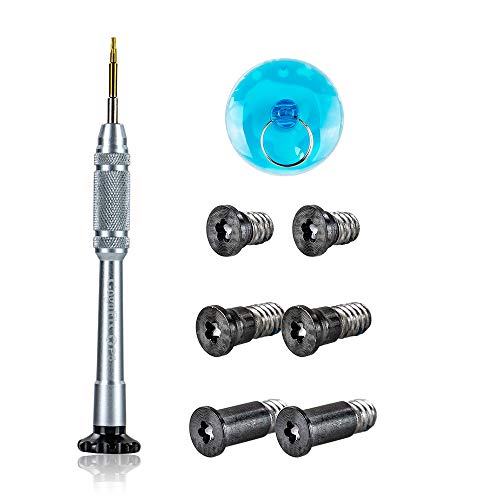 GogoFix Pentalobe Bottom Screw and Screwdriver Repair Kit Compatible with MacBook Retina 13 A1708 (Function Key), Year 2016-17 (Gray)