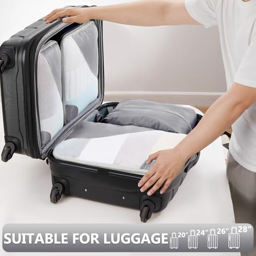 Image of OlarHike 8 Set Packing Cubes for Travel,Gifts for Women Mom,Anti-Tearing Suitcase Organizer,with Over 1000 pcs Mesh Holes,Vacation Essentials & Accessories for Cruise Ship