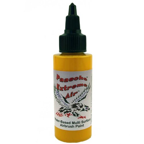Paasche Airbrush Extreme Air Multi Surface Paint, 4-Ounce, Golden Yellow