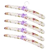 Cintres antidérapants - fabriqués en matériau robuste, avec une excellente texture et une durabilité à long terme, cintres rembourrés en coton sans aux épaules