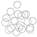 Beadaholique 20-Piece Closed Jump Rings, 10mm, 18-Gauge, Silver