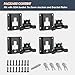 4Pcs Truck Bed Tie Down Anchors Boxlink Cleats & Plates Compatible with Ford F150 F250 F350 & Raptor 2015-2024 2025