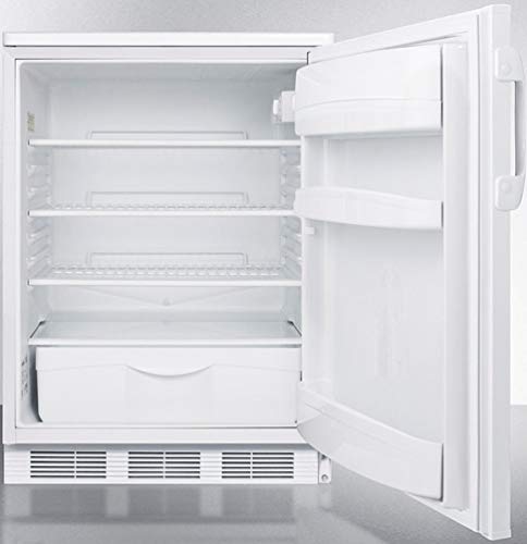 Summit Appliance Ff6Lw Freestanding Counter Height All-Refrigerator For General Purpose Use With Front Lock, Auto Defrost, Adjustable Shelves, Adjustable Thermostat And White Exterior #TOP11