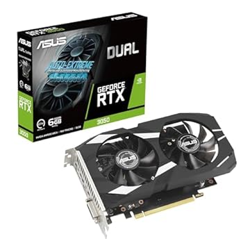 Placa de Vídeo Asus NVIDIA Geforce - RTX 3050, 6GB, DDR6, 96 Bits