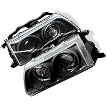 For 1990 1991 Honda Civic DX Hatchback Halo Projector Headlights