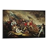 John Trumbull Maler-Meisterwerk-Poster "The Death of General Warren at The Battle of Bunker's Hill", ästhetischer Druck, Kunstdruck, Wandgemälde, Leinwand, modernes Schlafzimmer-Dekor, 60 x 90 cm