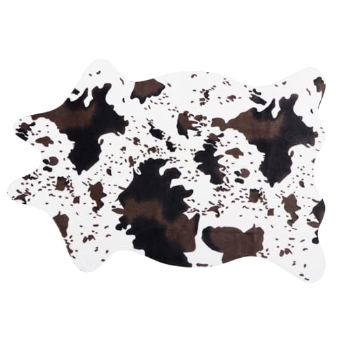 Alfombra de entrada y dormitorio con diseño de vaca irregular OSOLADY 2