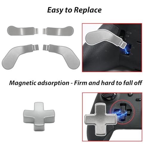 Image of 5 in 1 Elite 2 Controller Paddles for Xbox Elite Controller Series 2,Silver