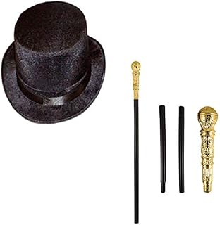 Rimi Hanger Victorian Gentleman Kids Adults Fancy Dress Top Hat and Cane World