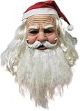Mask Disfraz de Papá Noel,Accesorios de Disfraces de Navidad,Disfraz de Papá Noel , Máscara de Navidad para Adultos, Cosplay Props para Navidad/Carnaval,Adecuado para PersonajesNavideños y cosplay