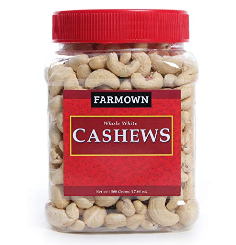FarmOwn Whole Cashew Nut W320 Regular Size Cashews Kaju 500 Grams