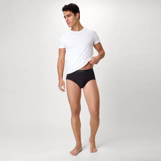 Hanes Men's Underwear Brief Pack, Cotton Mid-Rise Briefs, Moisture Wicking, 6, 9 & 12 Packs - Image 8