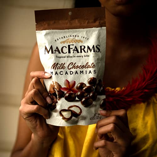MacFarms Milk Chocolate Covered Macadamia Nuts - 4.5oz (127g) bag - Thumbnail 7