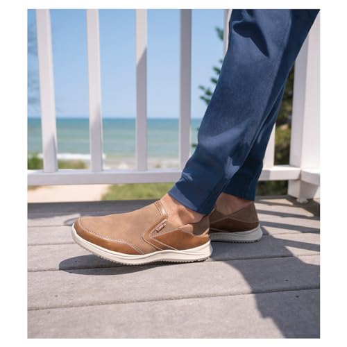 Image of Nunn Bush Conway EZ Moccasin Toe Slip-On Easy Slip-in Loafer