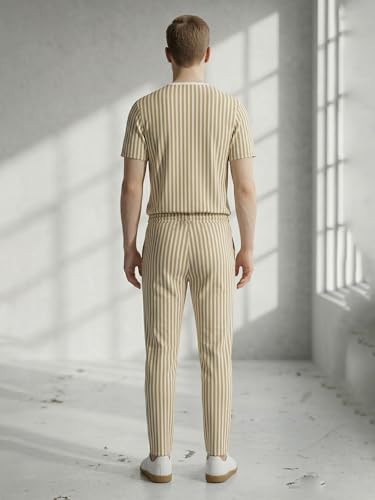 Image of Dollar Men Co-Ord Set | Polyester Trackpants + T-Shirt | Regular Fit, Quick Dry & Breathable | Gym, Casual & Sportswear | Pack of 1