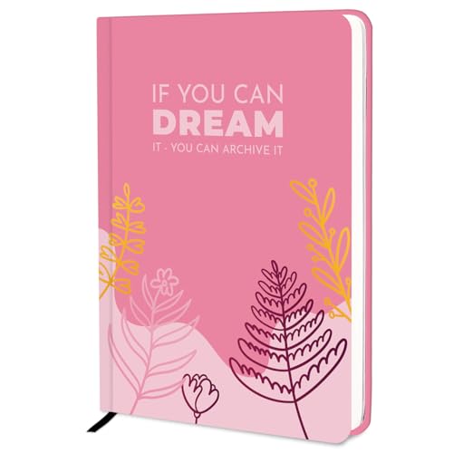 Image of Hard Bound Notebook Diary with Ribbon Bookmark | Make it Happen Printed Journal Diary For Girls & Women | 80 GSM Natural Shade Paper | A5 Size Undated 192 Ruled Pages