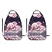 WZYWHJ Cute Baby Elephant Sleeping Pink Moon Printing Car seat Anti Kick Storage pad 2 Pieces, Multi-Functional Storage Bag seat Protector After Installation
