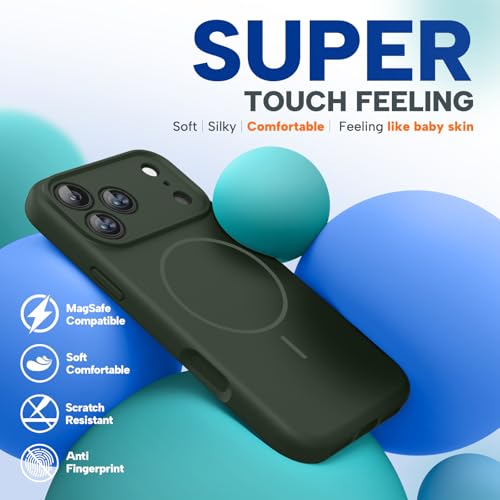 Coque iPhone 17 Pro MagSafe Miracase en silicone premium antichoc
