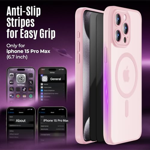 Image of Symcele Designed for iPhone 15 Pro Max Case, Pink