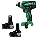 Hitachi WH10DFL2 12V Impact Driver & (2) BCL1015S 12V Batteries