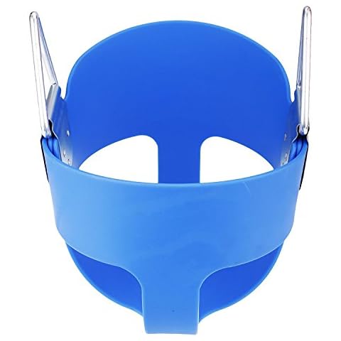 E EVERKING EverKing Heavy Duty High Back Full Bucket Toddler Swing Seat with Coated Swing Chains and Snap Hooks- Swing Set Accessories Cover