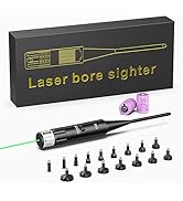 MidTen Green Bore Sight Kit for .17 to 12GA Caliber, Bright Green Dot BoreSighter with Big Press ...