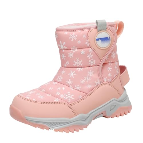 IWIHMIV Snow Boots for Toddlers Snow Shoes Kids Winter Shoes Boys Girls Snow Boots Outdoor Warm Non-Slip Winter Shoes