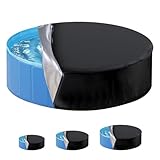 Adiwo Rund Poolabdeckung, Große 120 cm x 20 cm Hundepool Abdeckung Staubschutz wasserdichte Faltbare Badewannenbezug Schwimmbad Schwimmbadabdeckung Faltbarer UV Beständiges für Hund und Kinderpool