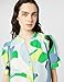 KARL LAGERFELD Paris Women's Sportswear Button Down, Flore Green/Chambray Multi, Medium
