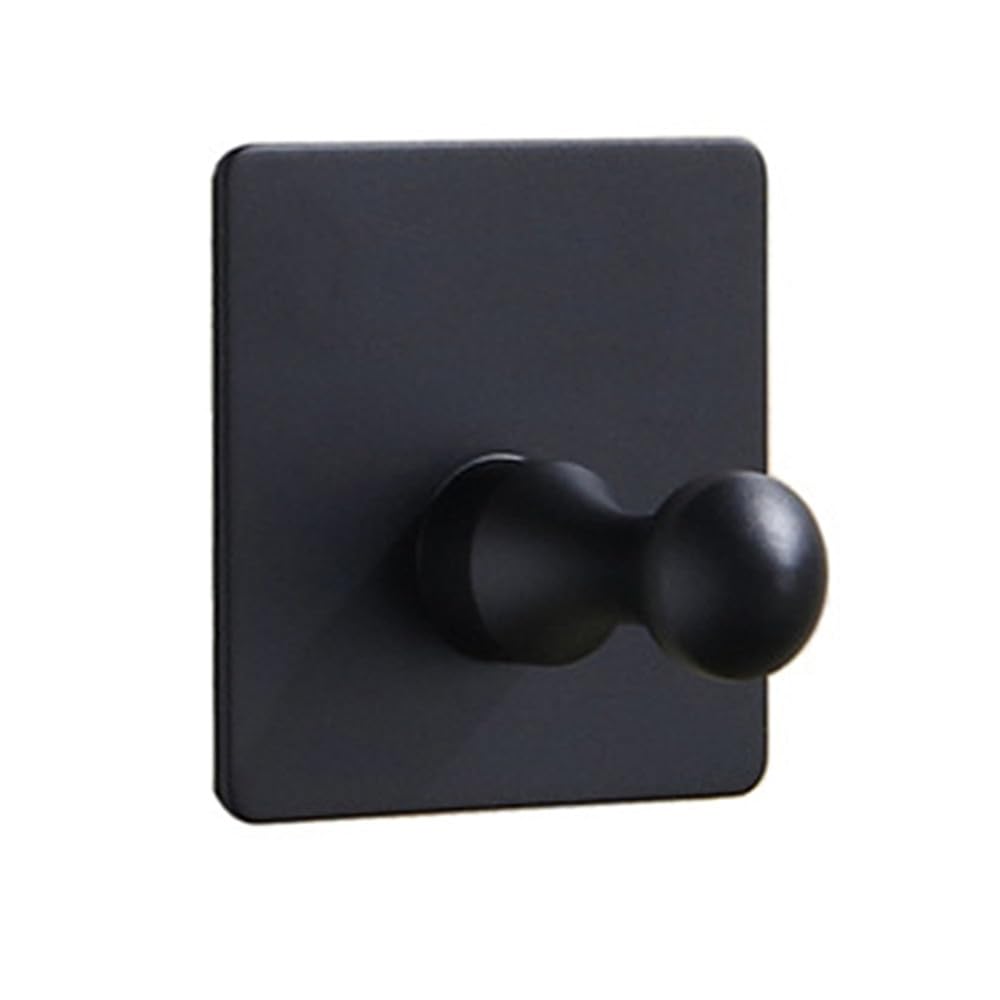 VVW&LIU Aluminum Alloy Robe Hook Towel Hooks Self Adhesive Wall Coat Racks Rustproof Hook Hangers Wall Hook Kitchen Bathroom Accessor