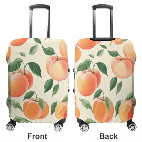 Travel Luggage Cover Suitcase Protector Peach Elastic Washable Stretch Suitcase Protector Anti-Scratch Travel Suitcase Cover Fit 18-32 Inch Luggage3