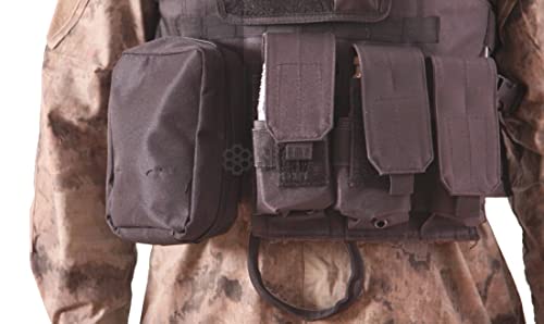 Taktische Weste PLATE CARRIER MTC DELTA TACTICS | 600D Polyester Oxford | in verschiedenen Farben erhältlich, Schwarz , M