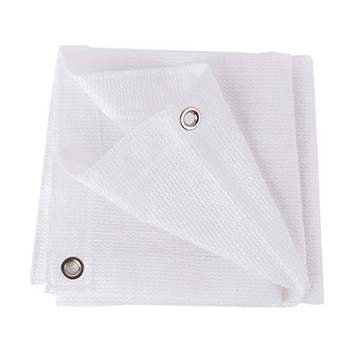 Filet de protection solaire blanc 3x3m idéal pour ombrager un patio ou une serre de jardin - 2