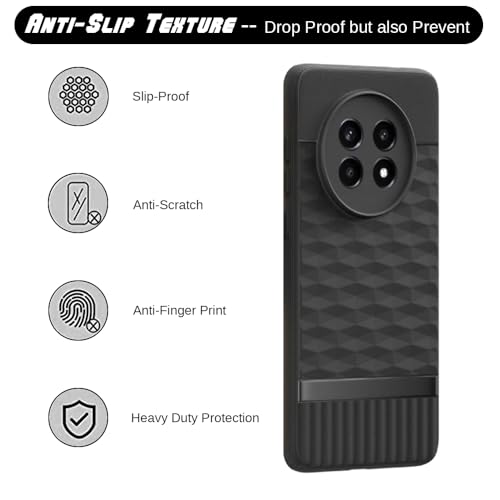 Image of Shockproof Case for Realme 13 Pro 5G / 13 Pro Plus 5G | Full Camera Protection | TPU Flexible Back Cover for Realme 13 Pro 5G / 13 Pro Plus 5G (Matte Black)