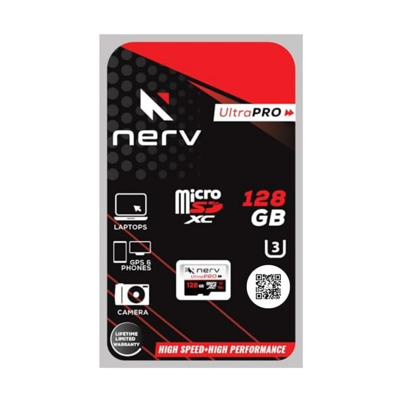 Nerv UltraPro Micro SD Card for Drones, Smartphones, Tablets, and More, Class 10 U3, High Performance, Secure Storage and Data Transfer, Magnet and X-Ray Safe (128) - Image 3
