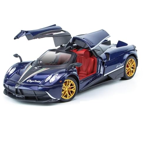 Image of Pagani Huayra 1:32 Model Car Exclusive Alloy Metal Pull Back Die-cast Car Diecast Metal Toy car with Openable Doors & Light Music Best Gifts Toys Kids【Colors as Per Stock】