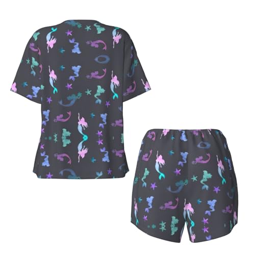 Pyjama sirène contre la chaleur nocturne ensemble 2 pièces ample anti-transpiration - 6
