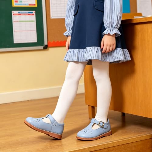 Image of GINFIVE Toddler Girls Mary Jane School Oxford Dress Flat Shoes for Wedding