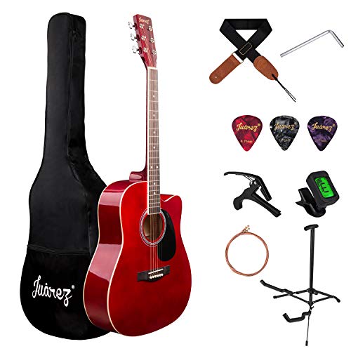 Image of JUAREZ Arpeggio Guitar JRA41SP-RD-K, red