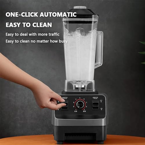 Smoothie Blender, 2L Large Capacity 1600W Professional Countertop Mixer, Multi-Function Soy Milk Maker,9 Speed red - Image 5