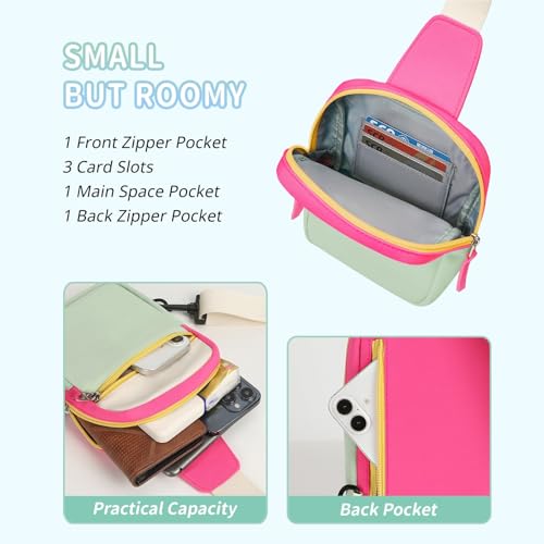 Image of Birthday Back to School Gifts for Teen Girls 8-12, Fanny Pack Crossbody Bag | 8 9 10 11 12 Year Old Girl Birthday Gifts, Kids Sling Bag Purse Travel Essential, Preppy Fashion Tween Girl Gift Trendy Stuff